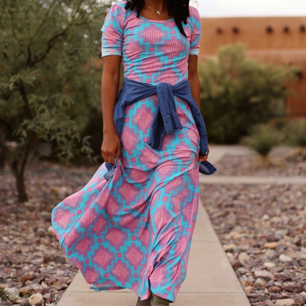 LuLaRoe Ana size small scoop neck Maxi Dress